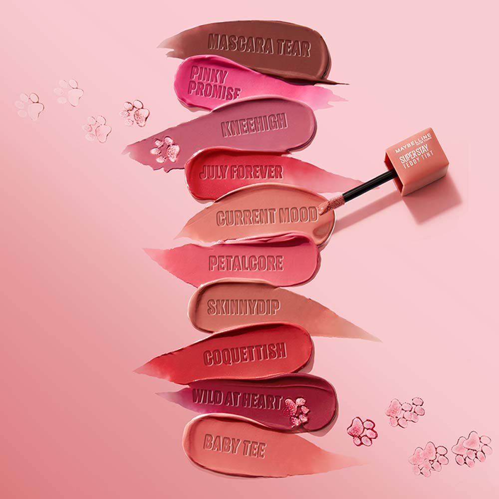 Colores de labiales rosas Maybelline
